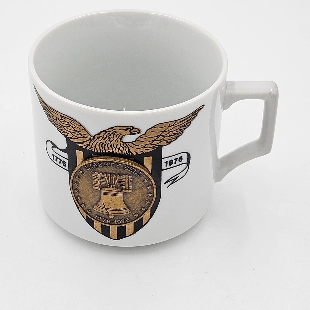 Bicentennial Liberty Bell Medallion Coin 200th Anniversary 1776-1976 Eagle Mug